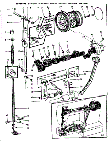 Presser Bar Assembly parts for Kenmore Mechanical Sewing Machine 158.19141 (15819141, 158 19141) from AppliancePartsPros.com