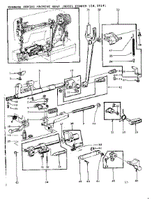 Feed Regulator Assembly parts for Kenmore Mechanical Sewing Machine 158.19141 (15819141, 158 19141) from AppliancePartsPros.com