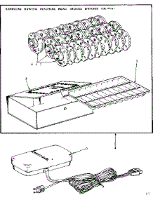 Pattern Disc And Foot Control parts for Kenmore Mechanical Sewing Machine 158.19141 (15819141, 158 19141) from AppliancePartsPros.com