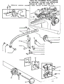 Zigzag Guide Assembly parts for Kenmore Mechanical Sewing Machine 158.19142 (15819142, 158 19142) from AppliancePartsPros.com