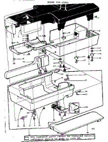 Base Assembly parts for Kenmore Mechanical Sewing Machine 158.19400 (15819400, 158 19400) from AppliancePartsPros.com