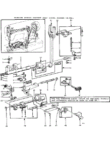 Feed Regulator Assembly parts for Kenmore Mechanical Sewing Machine 158.19411 (15819411, 158 19411) from AppliancePartsPros.com