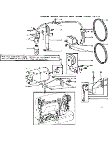 Motor Assembly parts for Kenmore Mechanical Sewing Machine 158.19411 (15819411, 158 19411) from AppliancePartsPros.com