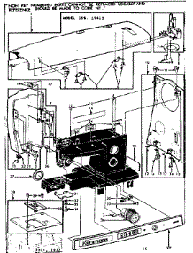Unit Parts parts for Kenmore Mechanical Sewing Machine 158.19412 (15819412, 158 19412) from AppliancePartsPros.com