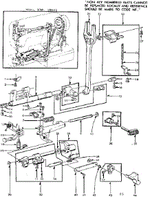 Feed Regulator Assembly parts for Kenmore Mechanical Sewing Machine 158.19412 (15819412, 158 19412) from AppliancePartsPros.com