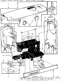 Unit Parts parts for Kenmore Mechanical Sewing Machine 158.19460 (15819460, 158 19460) from AppliancePartsPros.com