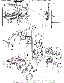 Zigzag Guide Assembly parts for Kenmore Mechanical Sewing Machine 158.19460 (15819460, 158 19460) from AppliancePartsPros.com