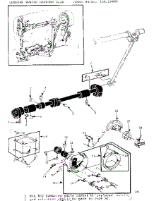 Shuttle Assembly parts for Kenmore Mechanical Sewing Machine 158.19460 (15819460, 158 19460) from AppliancePartsPros.com