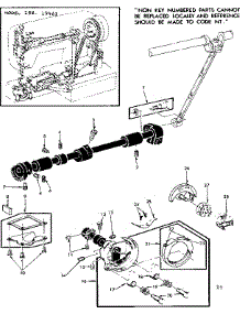 Shuttle Assembly parts for Kenmore Sewing Machine 158.19461 (15819461, 158 19461) from AppliancePartsPros.com