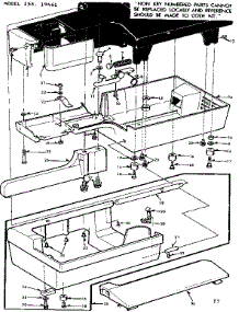 Base Assembly parts for Kenmore Sewing Machine 158.19461 (15819461, 158 19461) from AppliancePartsPros.com