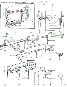Feed Regulator Assembly parts for Kenmore Mechanical Sewing Machine 158.19470 (15819470, 158 19470) from AppliancePartsPros.com