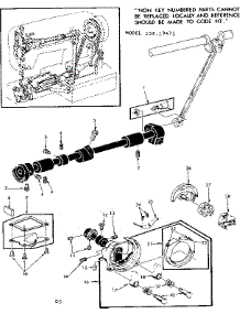 Shuttle Assembly parts for Kenmore Mechanical Sewing Machine 158.19471 (15819471, 158 19471) from AppliancePartsPros.com