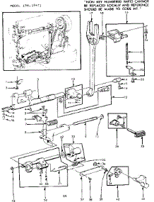 Feed Regulator Assembly parts for Kenmore Mechanical Sewing Machine 158.19471 (15819471, 158 19471) from AppliancePartsPros.com