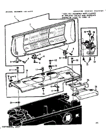 Bobbin Winder And Top Cover parts for Kenmore Mechanical Sewing Machine 158.19800 (15819800, 158 19800) from AppliancePartsPros.com