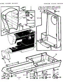 Base Assembly parts for Kenmore Mechanical Sewing Machine 158.19800 (15819800, 158 19800) from AppliancePartsPros.com