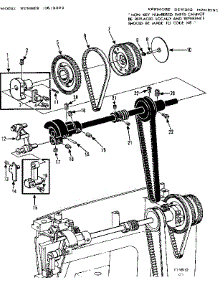 Clutch Wheel Assembly parts for Kenmore Mechanical Sewing Machine 158.19800 (15819800, 158 19800) from AppliancePartsPros.com