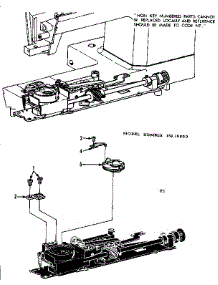 Bobbin Case Complete parts for Kenmore Mechanical Sewing Machine 158.19800 (15819800, 158 19800) from AppliancePartsPros.com