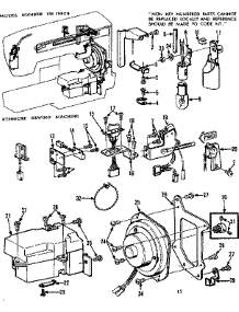 Motor Assembly parts for Kenmore Mechanical Sewing Machine 158.19800 (15819800, 158 19800) from AppliancePartsPros.com