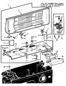 Bobbin Winder And Top Cover parts for Kenmore Sewing Machine 158.19801 (15819801, 158 19801) from AppliancePartsPros.com