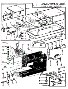 Unit Parts parts for Kenmore Sewing Machine 158.19801 (15819801, 158 19801) from AppliancePartsPros.com