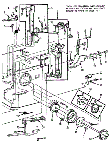 Regulator Assembly parts for Kenmore Sewing Machine 158.19801 (15819801, 158 19801) from AppliancePartsPros.com