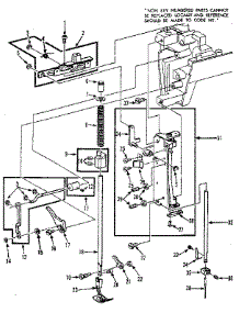 Presser Bar Assembly parts for Kenmore Sewing Machine 158.19801 (15819801, 158 19801) from AppliancePartsPros.com