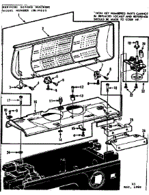 Bobbin Winder And Top Cover parts for Kenmore Sewing Machine 158.19802 (15819802, 158 19802) from AppliancePartsPros.com