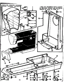 Base Assembly parts for Kenmore Sewing Machine 158.19802 (15819802, 158 19802) from AppliancePartsPros.com