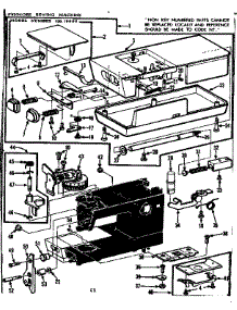 Unit Parts parts for Kenmore Sewing Machine 158.19802 (15819802, 158 19802) from AppliancePartsPros.com