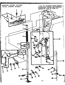Presser Bar Assembly parts for Kenmore Sewing Machine 158.19802 (15819802, 158 19802) from AppliancePartsPros.com