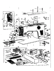 Motor And Attachment Parts parts for Kenmore Electronic Sewing Machine 158504 from AppliancePartsPros.com