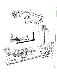 Feed Regulator And Motor Assembly parts for Kenmore Mechanical Sewing Machine 158523 from AppliancePartsPros.com