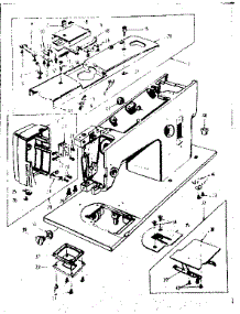 Base Assembly parts for Kenmore Mechanical Sewing Machine 158680 from AppliancePartsPros.com