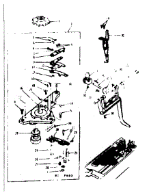 Cam Driver Axle And Base parts for Kenmore Mechanical Sewing Machine 158680 from AppliancePartsPros.com