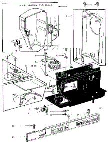 Thread Tension And Face Plates parts for Kenmore Mechanical Sewing Machine 1586850 from AppliancePartsPros.com