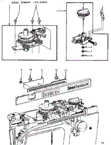 Cam Holder Bracket Assembly parts for Kenmore Mechanical Sewing Machine 1586850 from AppliancePartsPros.com
