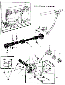 Shuttle Assembly parts for Kenmore Mechanical Sewing Machine 1586850 from AppliancePartsPros.com