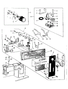 Bobbin Winder And Tension Assembly parts for Kenmore Mechanical Sewing Machine 158840 from AppliancePartsPros.com