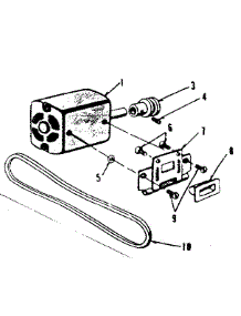 Motor Assembly parts for Kenmore Mechanical Sewing Machine 158840 from AppliancePartsPros.com