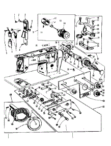 Bobbin Winder And Tension Controls parts for Kenmore Sewing Machine 158921 from AppliancePartsPros.com