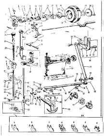 Presser Bar And Shuttle Assembly parts for Kenmore Sewing Machine 158921 from AppliancePartsPros.com