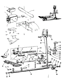 Feed Regulator Assembly parts for Kenmore Sewing Machine 158921 from AppliancePartsPros.com