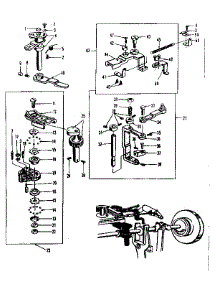 Zigzag Guide Assembly parts for Kenmore Electronic Sewing Machine 158923 from AppliancePartsPros.com