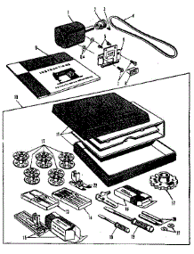 Motor And Attachment Parts parts for Kenmore Mechanical Sewing Machine 158950 from AppliancePartsPros.com