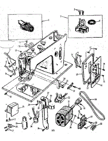 Motor Assembly parts for Kenmore Mechanical Sewing Machine 158960 from AppliancePartsPros.com