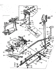 Feed Regulator Assembly parts for Kenmore Mechanical Sewing Machine 158960 from AppliancePartsPros.com