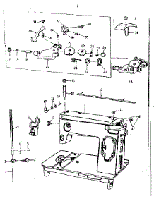 Base Assembly parts for Kenmore Sewing Machine 159263 from AppliancePartsPros.com