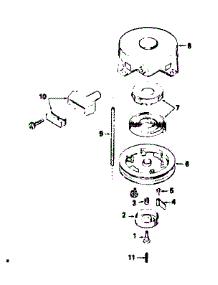 Rewind Starter No. 590420 parts for Tecumseh Lawn & Garden Engine 1631-A from AppliancePartsPros.com