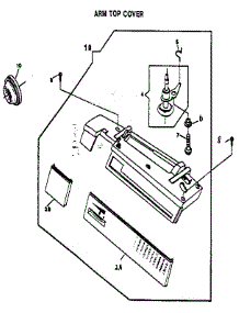 Arm Top Cover parts for Kenmore Sewing Machine 16322 from AppliancePartsPros.com