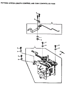 Pattern Stitch Length Control And Cam Controlled Feed parts for Kenmore Sewing Machine 16322 from AppliancePartsPros.com